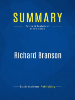 Summary: Richard Branson: Review and Analysis of Brown's Book