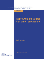 La preuve dans le droit de l'Union européenne