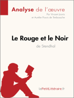 Le Rouge et le Noir de Stendhal (Analyse de l'oeuvre): Analyse complète et résumé détaillé de l'oeuvre