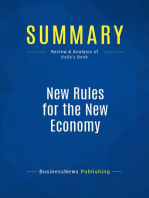 Summary: New Rules for the New Economy: Review and Analysis of Kelly's Book