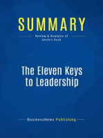 Summary: The Eleven Keys to Leadership: Review and Analysis of Smith's Book