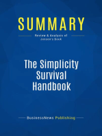 Summary: The Simplicity Survival Handbook: Review and Analysis of Jensen's Book