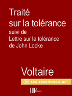 Traité sur la Tolérance: suivi de Lettre sur la tolérance de John Locke