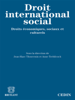 Le droit international social: Droits économiques, sociaux et culturels