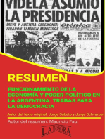 Resumen de Funcionamiento de la Economía y Poder Político en la Argentina: Trabas para la Democracia: RESÚMENES UNIVERSITARIOS