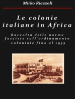 Le colonie africane Una raccolta delle norme fasciste sull'ordinamento coloniale fino al 1935