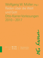 Reden über die Welt und Gott: Otto-Karrer-Vorlesungen 2010-2017