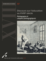 Discours sur l'éducation au XVIIIe siècle: Pédagogie et utopies pédagogiques