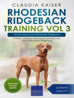 Rhodesian Ridgeback Training Vol 3 – Taking care of your Rhodesian Ridgeback: Nutrition, common diseases and general care of your Rhodesian Ridgeback: Rhodesian Ridgeback Training, #3