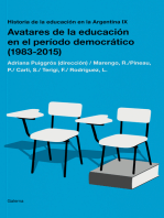 Historia de la educación en la Argentina IX: Avatares de la educación en el período democrático (1983-2015)