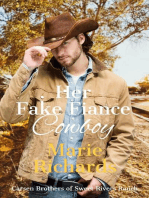 Her Fake Fiance Cowboy: Carsen Brothers Sweet Clean Western Romance, #3