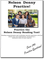 Nelson Denny Practice!: Nelson Denny Practice Test Questions