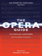The Opera Guide: 100 Popular Composers UPDATED 2017