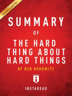 Summary of The Hard Thing About Hard Things: by Ben Horowitz | Includes Analysis