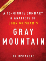Summary of Gray Mountain: by John Grisham | Includes Analysis