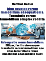 Idea novatae rerum immobilium adaequationis