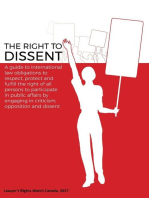 The Right to Dissent: A guide to international law obligations