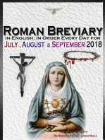 The Roman Breviary: in English, in Order, Every Day for July, August & September 2018