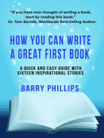 How You Can Write A Great First Book
