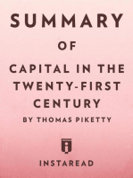 Summary of Capital in the Twenty-First Century: by Thomas Piketty | Includes Analysis