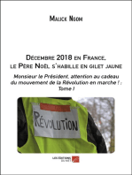 Décembre 2018 en France, le père Noël s'habille en gilet jaune