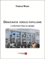 Démocratie versus populisme: Le Burkina Faso en danger