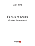 Pleins et déliés - Chronique d'un enseignant