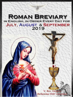 The Roman Breviary: in English, in Order, Every Day for July, August & September 2019