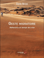 Geste migratoire: Réflexions en temps de crise