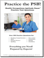 Practice the PSB HOAE: Practice Test Questions for the Health Occupations Aptitude Test