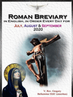 The Roman Breviary: in English, in Order, Every Day for July, August, September 2020