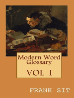 Modern Word Glossary (Volume 1): 現代英文字彙訓詁學上集（國際英文版）