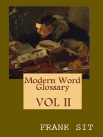 Modern Word Glossary (Volume 2): 現代英文字彙訓詁學下集（國際英文版）