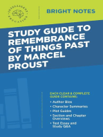 Study Guide to Remembrance of Things Past by Marcel Proust