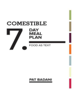 Comestible 7-Day Meal Plan: Food as Text