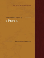 A Discourse Analysis of 1 Peter