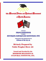 Official Proclamation of Real Moorish American Nationality: Our Status and Jurisdiction as Citizens of the U.S.A.