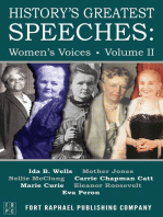 History's Greatest Speeches: Women's Voices - Volume II