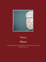 Ménon: un dialogue de Platon, dans lequel Ménon et Socrate essaient de trouver la définition de la vertu