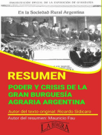 Resumen de Poder y Crisis de la Gran Burguesía Agraria Argentina: RESÚMENES UNIVERSITARIOS