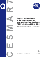 Analisys and application of dry cleaning materials on unvarnished pain surfaces