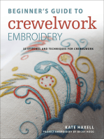Beginner's Guide to Crewelwork Embroidery: 33 Stitches and Techniques for Crewelwork