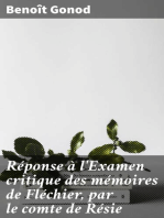 Réponse à l'Examen critique des mémoires de Fléchier, par le comte de Résie