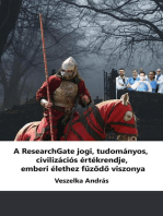 A ResearchGate jogi, tudományos, civilizációs értékrendje, emberi élethez fűződő viszonya