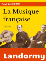 La musique française: tome I