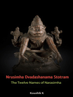 Nrusimha Dvadashanama Stotram: Twelve Names of Nrusimha