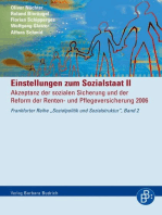 Einstellungen zum Sozialstaat II: Akzeptanz der sozialen Sicherung und der Reform der Renten- und Pflegeversicherung 2006