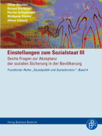 Einstellungen zum Sozialstaat III: Sechs Fragen zur Akzeptanz der sozialen Sicherung in der Bevölkerung
