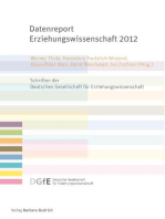 Datenreport Erziehungswissenschaft 2012: Erstellt im Auftrag der Deutschen Gesellschaft für Erziehungswissenschaft (DGfE)