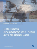 Unterrichten – eine pädagogische Theorie auf empirischer Basis